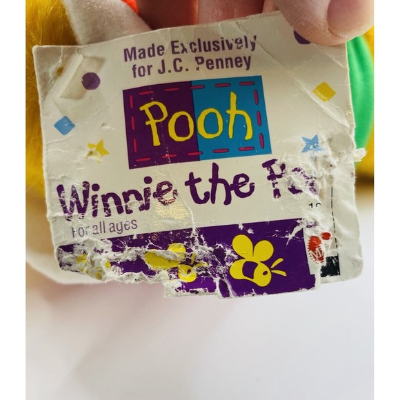 Matttel Winnie The Pooh JC Penney Christmas Plush 1996 14" P11 - Picture 7 of 9